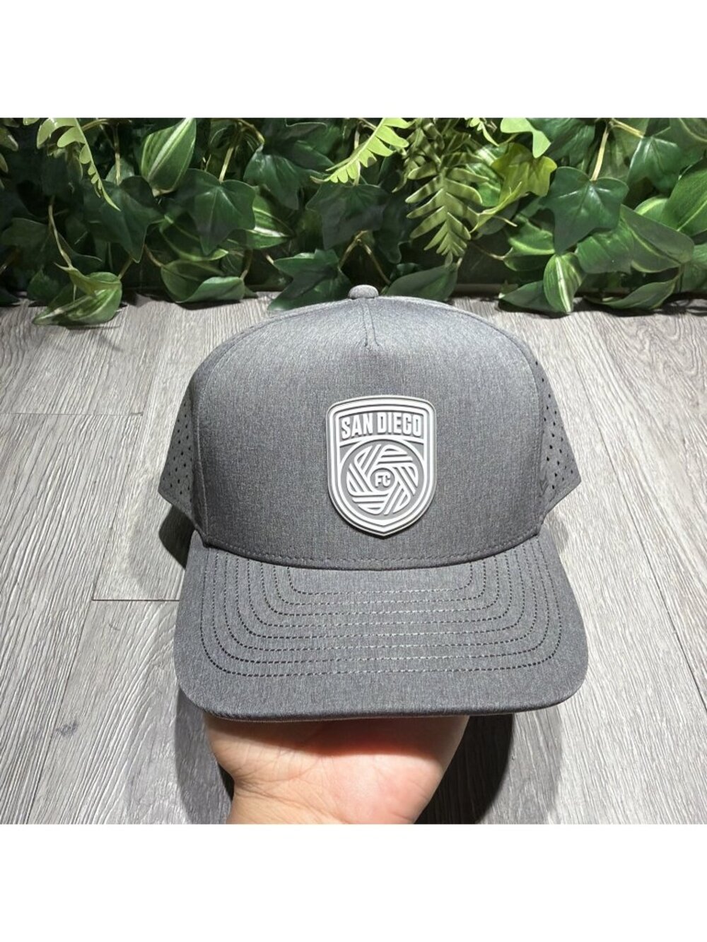 Melin Odysea San Diego FC Heather Gray Soccer SnapBack Hat